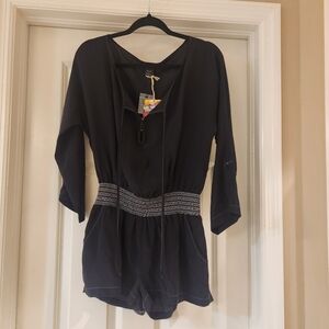 Ella Moss 100% Silk Romper Size Small